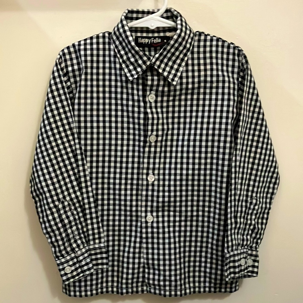 Boys 5T HappyFella Button up Shirt!